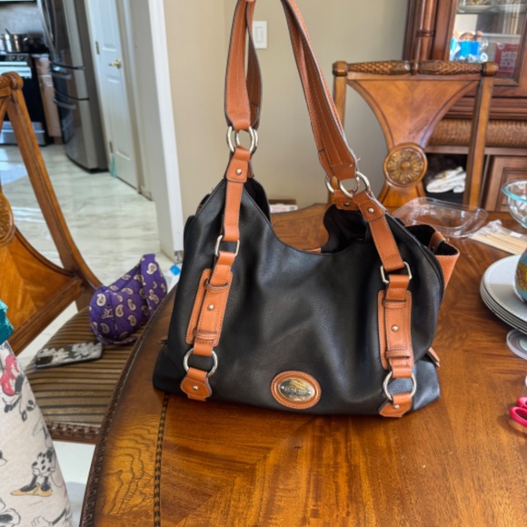 ROSETTI Two-Toned Black and Brown OTS Large Bag Like New! - Picture 10 of 10